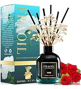 Rose Reed Diffuser, Reed Diffuser Set 6.7 fl oz (200 ml) with 6 Reed Sticks, Home Fragrance Reed ...