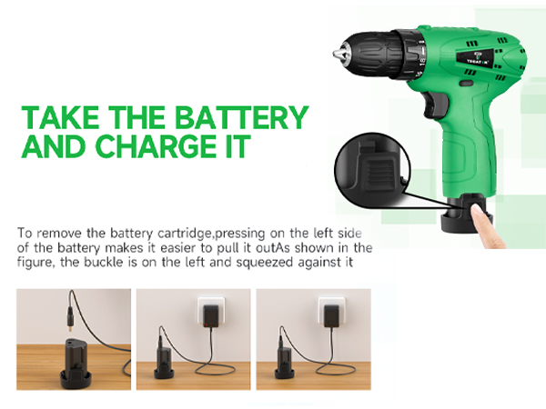 3/8'' Keyless Chuck,18+1 Torque Setting with LED Electric Drills Set