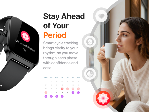 Cycle tracking- the smart watches for women can track your cycling.