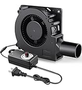 GDSTIME 120mm Blower Fan 12V with AC 110V 240V Powered Speed Controller, Squirrel Cage Centrifuga...