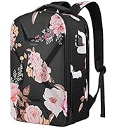 MOSISO 15.6-16 inch 35L Laptop Backpack for Women Men, Waterproof Peony Hardshell Travel Business...