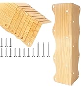 8-Pack Wood Grain Raised Garden Bed Corner Brackets, 11"x3"x3" Metal Corner Supports with Screws,...