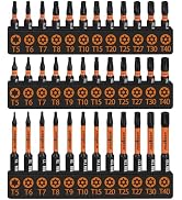 HORUSDY Torx Bit Set, 36pcs Security Torx Bit Set,Tamper Proof Star Bits (T5-T40) for Impact Driv...