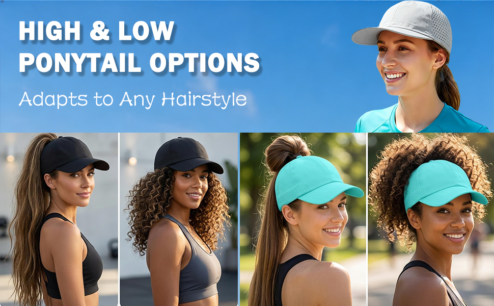 high ponytails baseball cap