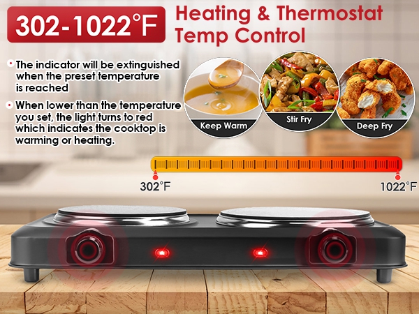Countertop Infrared double Burner
