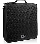 CD Case DVD Holder Storage: 160 Capacity DVD Cases Organizer Portable Wallet Storage - CD Plastic...