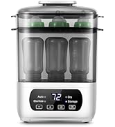 AMZBABYCHEF Baby Bottle Steamer and Dryer, Electric Steamer and Dryer for Baby Bottles, 4-in-1 Bo...