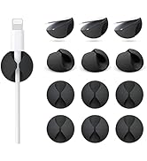 12 Pack Cable Clips, Znben Cord Organizer Holder Adhesive Cable Management Charger Wire Holder Cl...