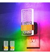 L LOHAS LED Night Lights Plug Into Wall [2 Pack], Color Changing Night Light with Dusk to Dawn Se...