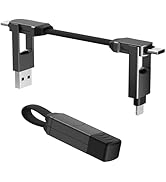 ZONLELE Multi Keychain Charging Cable Travel Portable Charger Cable Magnetic 4 in 1 USB C Cable C...