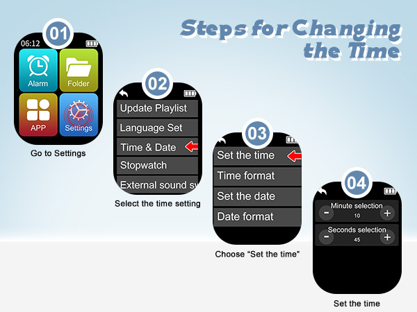 Change the time steps