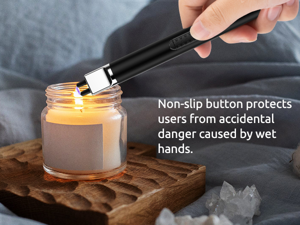 REIDEA Electronic Candle Lighter safety protection-b BLACK