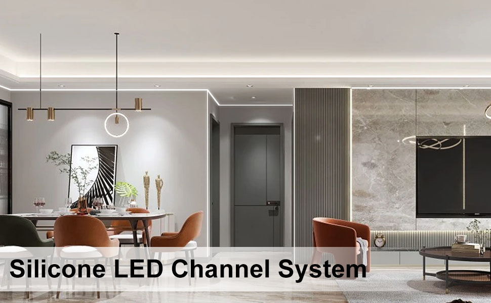 Overall picture of LED Silicone Channel System application