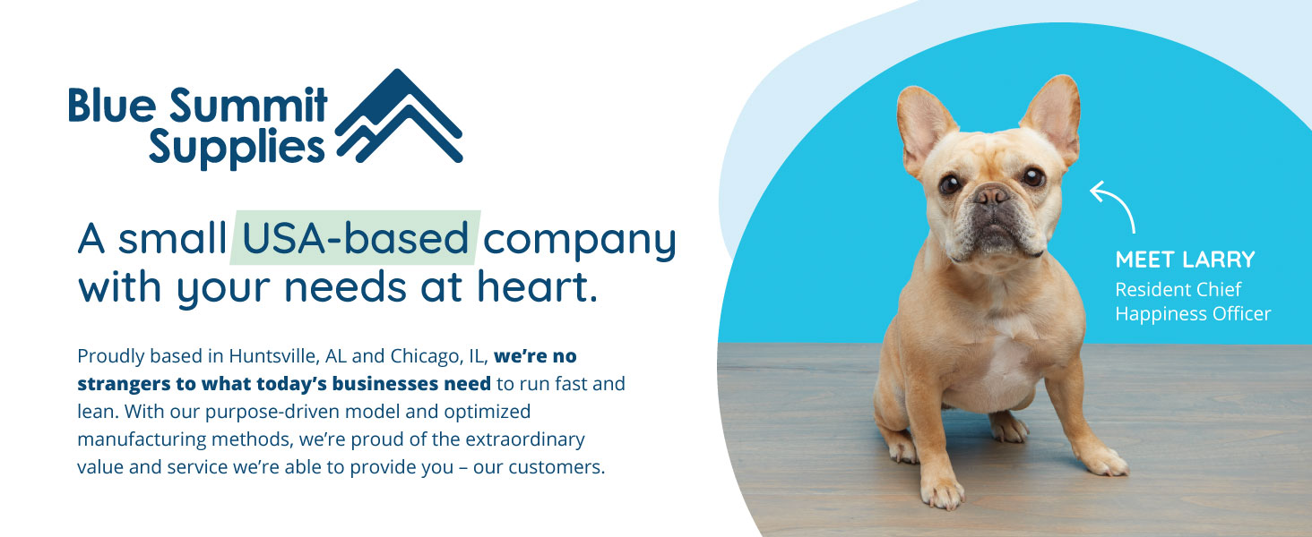 about blue summit supplies and larry our french bulldog