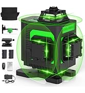 Housolution Laser Level, 4x360° 4D Cross Line Laser for Construction and Picture Hanging, 130Ft 1...
