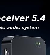 MOREGAX M2R Bluetooth 5.4 Receiver for RCA Adapter for Stereo/Speaker/Wired Speaker/Home Audio Mu...