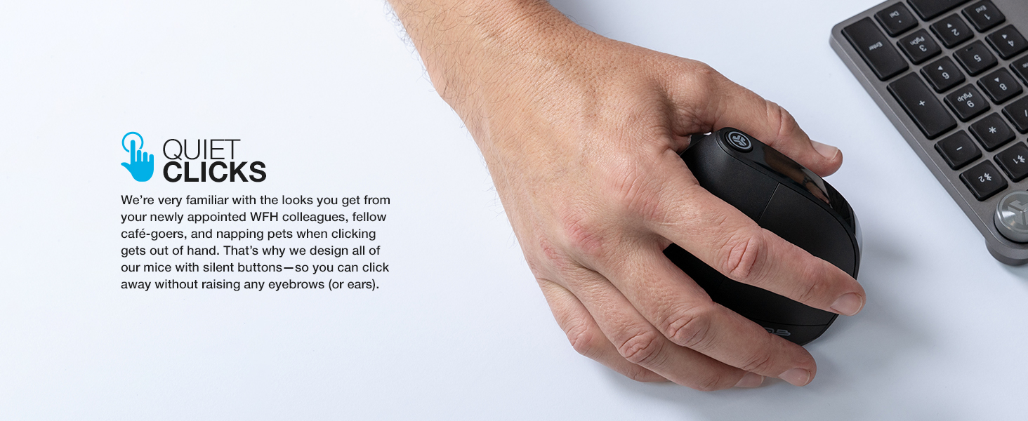Ergo mouse quiet clicks