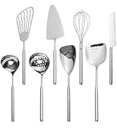 HIFIND Cooking Utensils Set, 304 Stainless Steel Kitchen Utensils Set, Luxury 8-Piece Included wi...