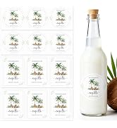 100 Pcs Christmas Coquito Labels