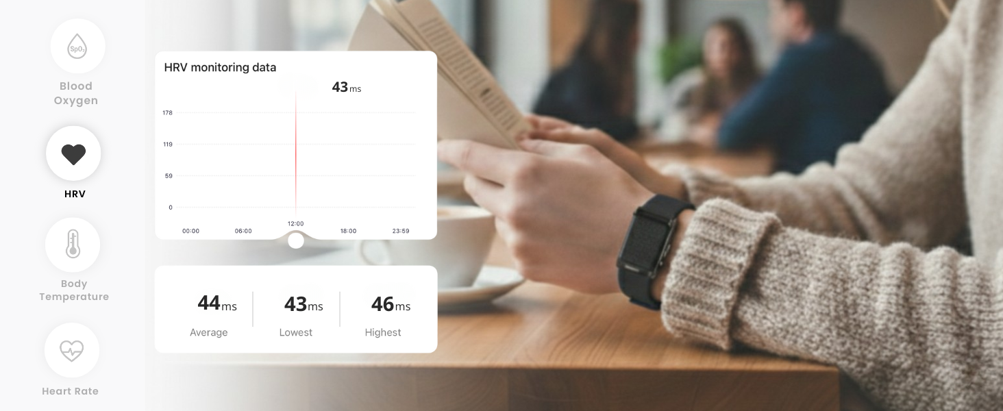 Heart Rate tracking device wrist band track hr hrv tacker