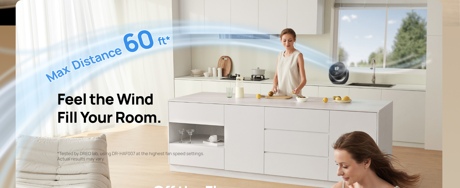 DR-HAF007 Black Feel the Wind Fill Your Room