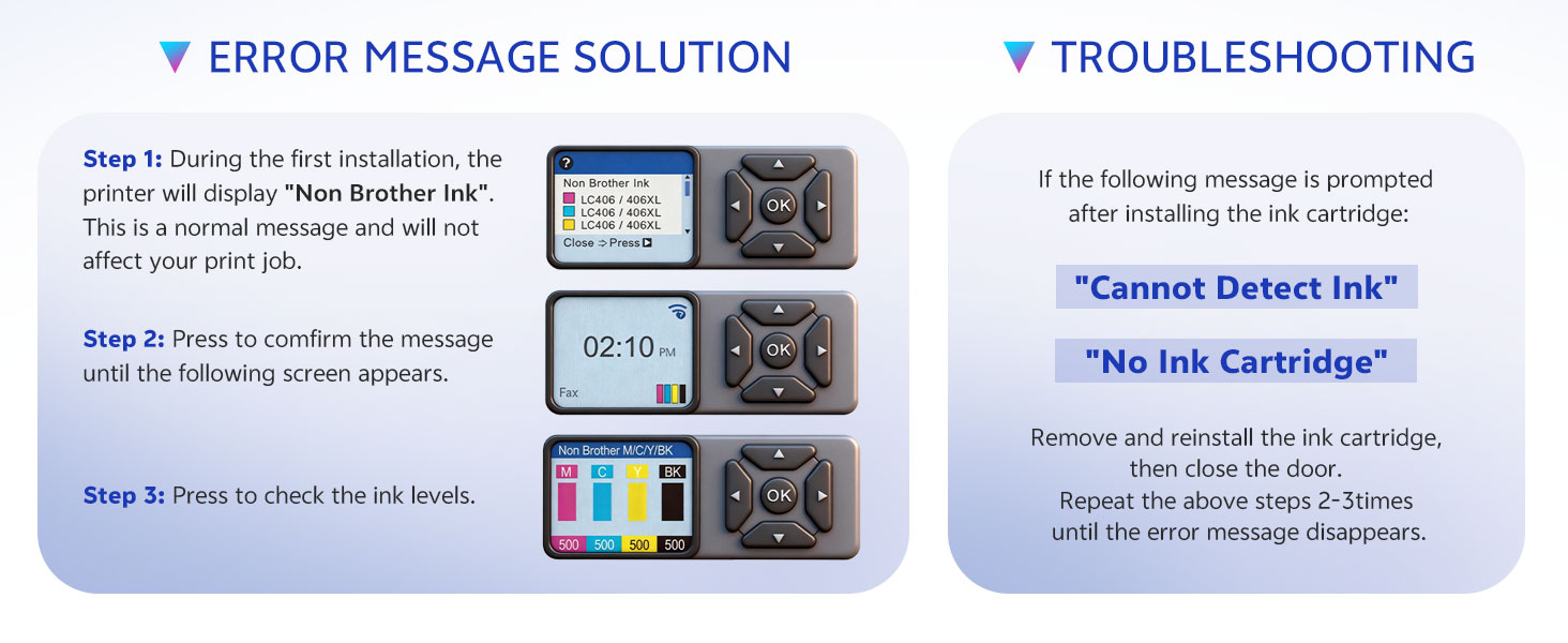 LC406XL ink cartridge for Brother