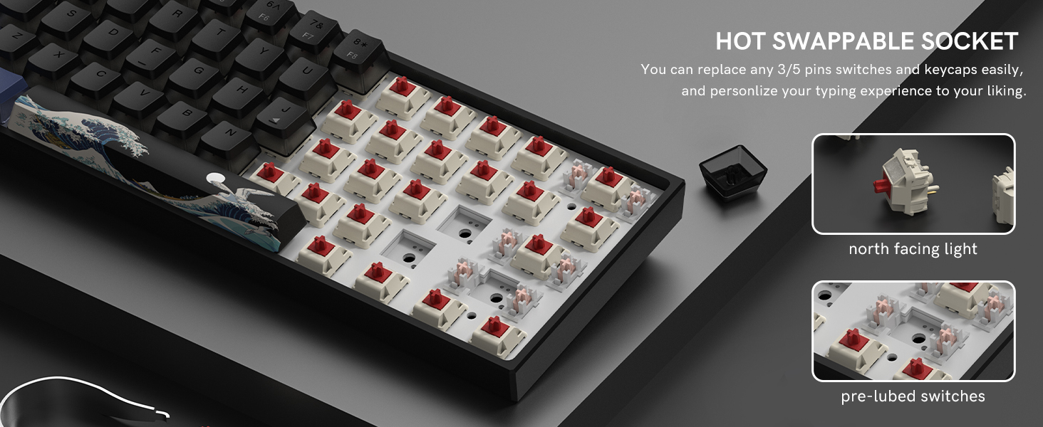 hot swappable mechancial keyboard