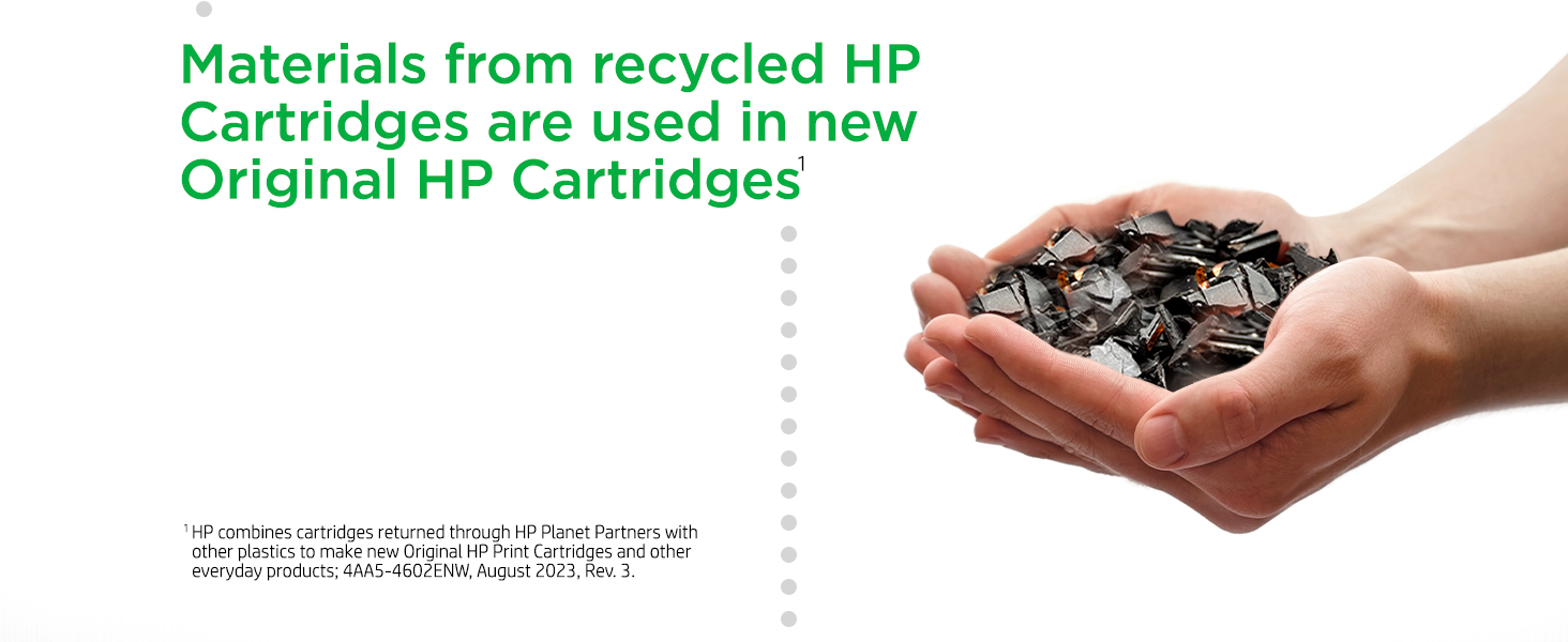 original hp toner print vibrant color recycled cartridges high air quality secure printing
