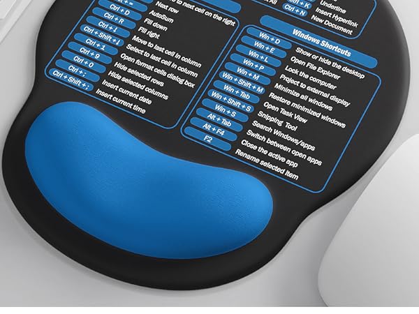 Mouse Pad with Wrist Rest - Ergonomic Memory Foam Support 2