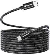 15FT USB C to USB C Cable 60W, [Premium Nylon Braided] Extra Long USBC to USBC Charger Cord 480Mb...