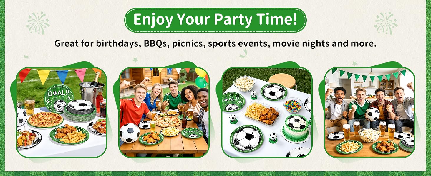 Soccer Paper Plates