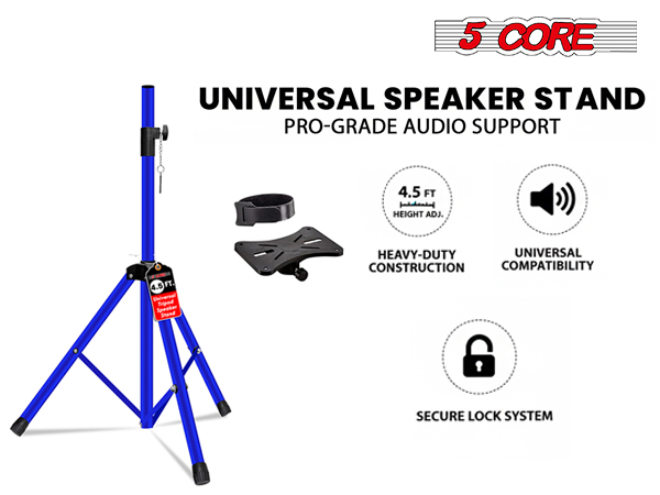 speaker stand height adjustable tripod mount pole stage studio