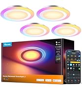 Govee Smart Recessed Lighting 6 inch, RGBIC LED Retrofit Recessed Light Compitable with Matter an...