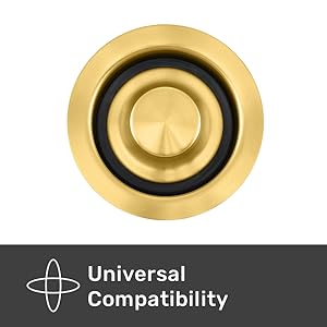 Luxier GD02 Kitchen Sink Garbage Disposal Flange and Stopper