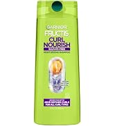 Garnier Fructis Curl Nourish Moisturizing Shampoo for Curly Hair, Plant Protein and Coconut Oil F...