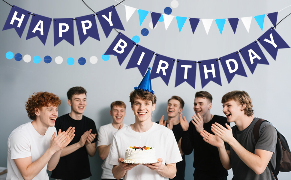 Happy Birthday Hanging Banner