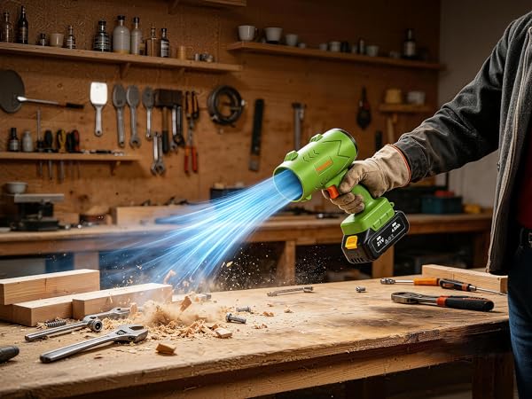 Sawdust Blowing