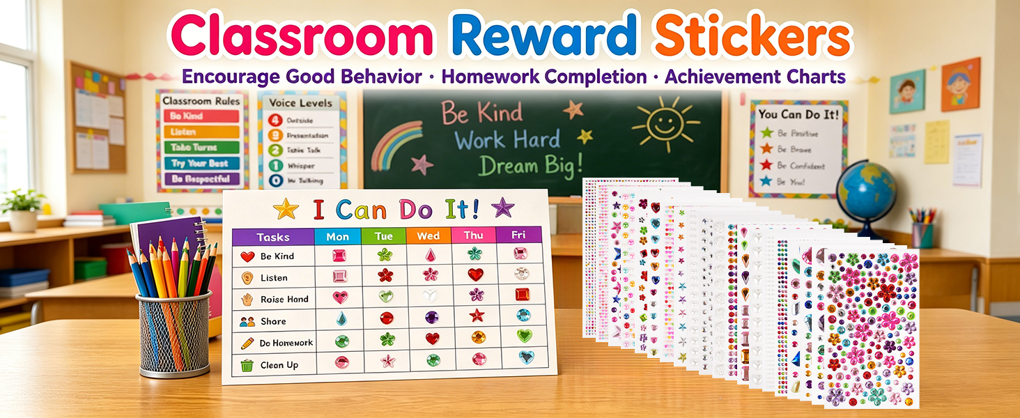 Gem Stickers for Kids