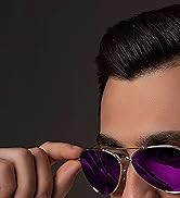 AIEYEZO Classic Aviator Polarized Sunglasses for Men Women Spring Hinge Metal Frame UV400 Protection