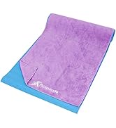 ProsourceFit Arida Yoga Mat Towel Super-Absorbent Microfiber 68-inch by 24-inch for Yoga, Pilates...