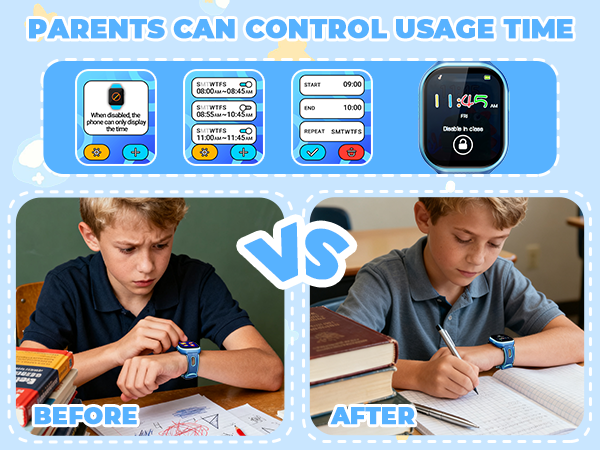 K10 Smart Watch for Kids Parents can Control Usage Time