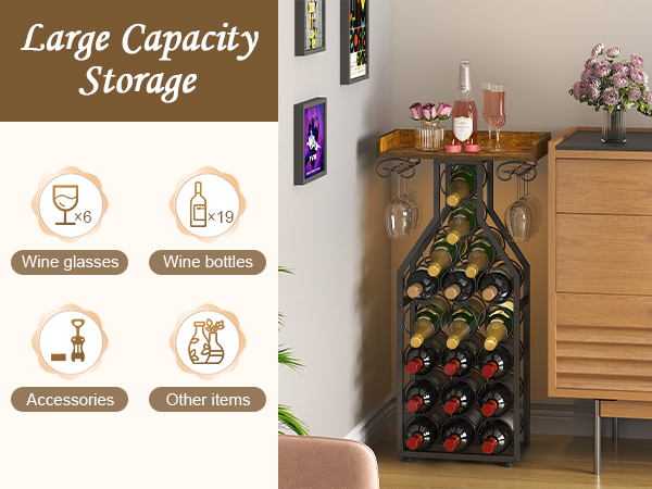 wine rack freestanding floor