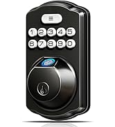 Veise Fingerprint Door Lock, Keyless Entry, Auto Lock, Electronic Keypad Deadbolt for Front Door,...