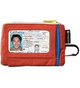 Thread Wallets Pouch Wallet – Compact Zip Wallet with Clear ID Window, Coin &amp; Card Pockets, and K...