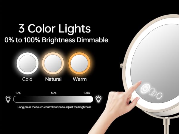 Height Adjustable Makeup Mirror
