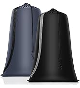 Heavy Duty Laundry Bag 2 Pack XL Nylon Laundry Bags with Straps, Washable Large Dirty Clothes Org...
