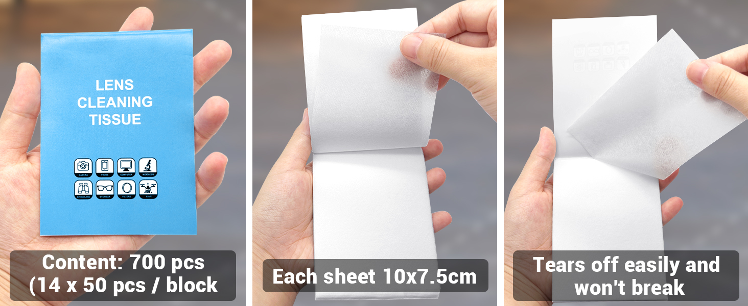 Lens Cleaning Tissue Paper - Premium Lens Paper for Microscope, Camera Lenses, Precision Optics
