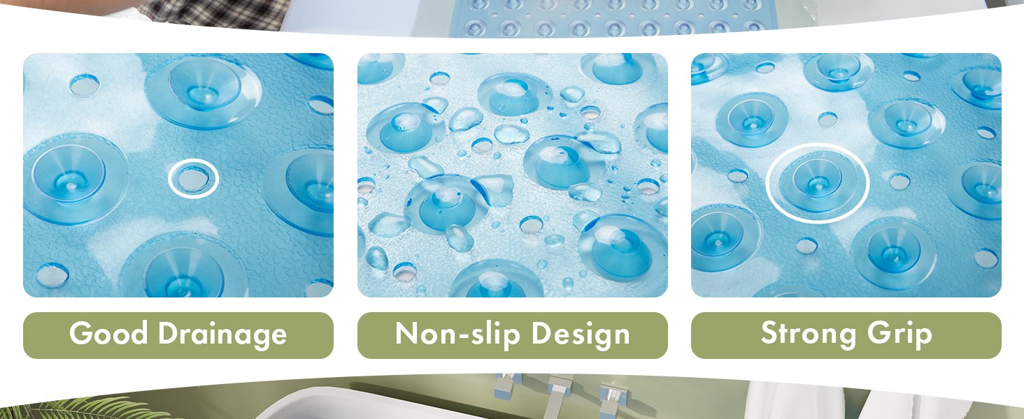 big blue bath tub mat 
