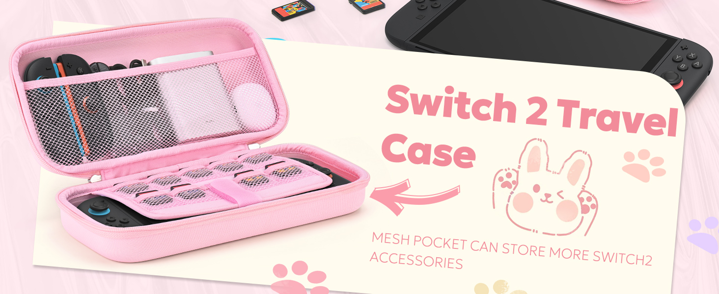 switch 2 case pink