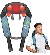 COMFIER Shiatsu Neck Massager with Heat for Deep Tissue, Electric Shoulder and Back Massager for ...